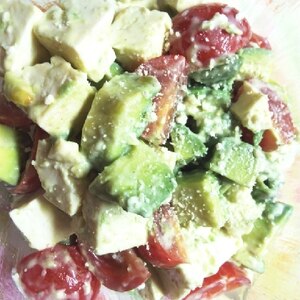 アボガドと豆腐〜柚子胡椒のクリーミィサラダ
